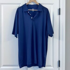 Bolle‎ Golf Tech XXL Blue Polo Shirt Mens Performance Athletic